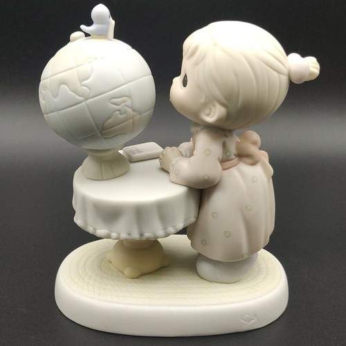 Precious Moments 'What The World Needs Now' Globe w/Bird #524352 New In Box - Picture 5 of 11