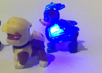 Paw Patrol Chase Charged Up Rubble Marshall and Chase Action Figures