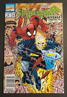 1992 Marvel Comics #18 SPIDER-MAN Ghost Rider REVENGE OF THE