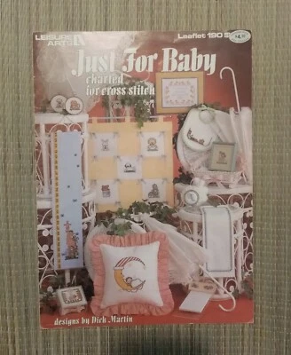 Just For Baby Cross Stitch Booklet By Dick Martin - Image 1 of 3