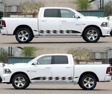 Pour Dodge RAM 1500 2019 et plus panneau à bascule vinyle autocollant graphique rayures autocollant
