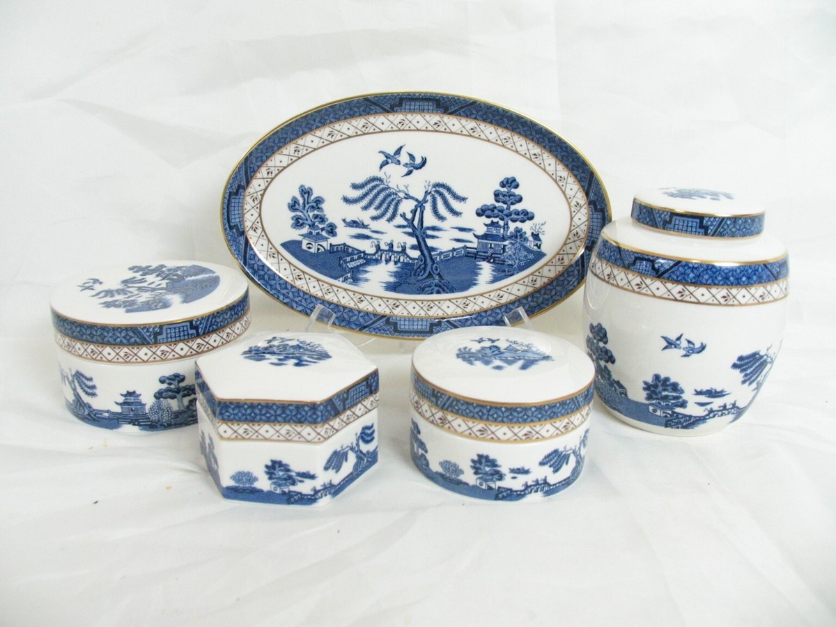 Royal Doulton Real Old Willow Blue Willow Small Tray/Dish,