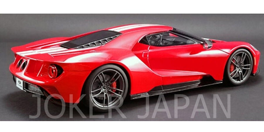 1/18 Ford GT ミニカー レッド 1966 Ford GT-40 MK II #1, Red w/ White Stripes - Shelby