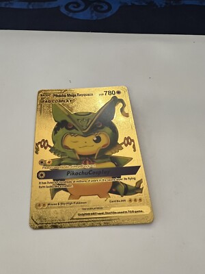 Pokemon Pikachu Mega Rayquaza Foil Tag Cosplay -Foil Pokemon Card