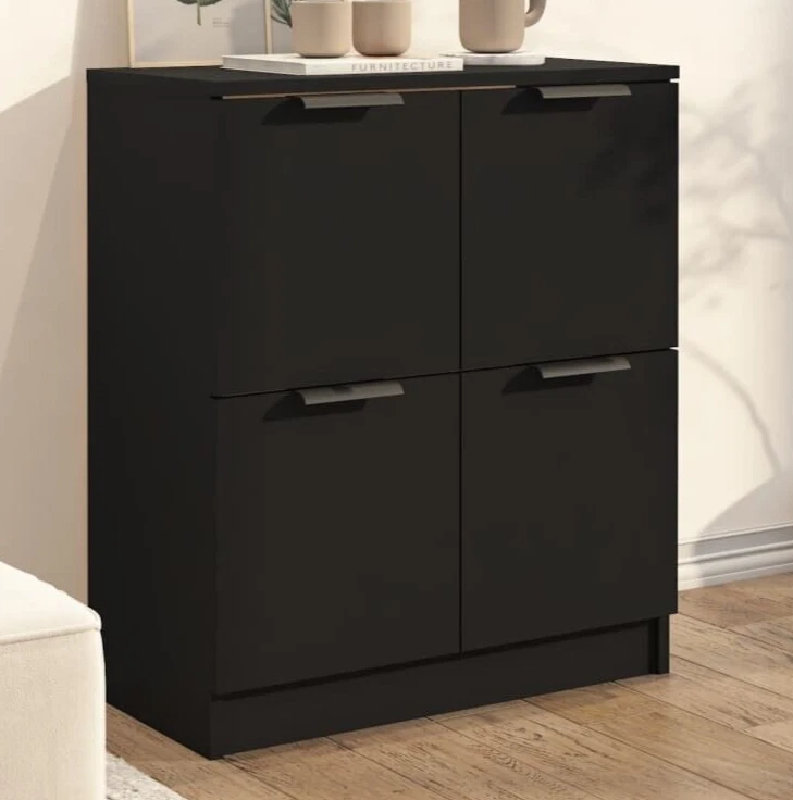 Black narrow storage sale cabinet