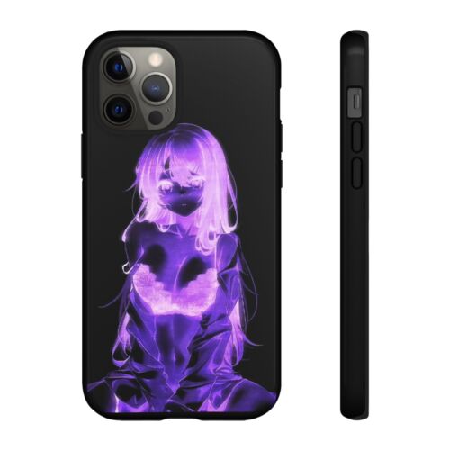 Anime Tough Case for iPhones, Galaxy and Pixel Glowing Neon Waifu Girl Manga - Picture 87 of 197