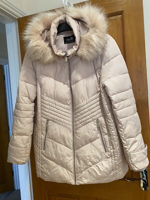 Wallis Pale Pink Puffer Quilted Jacket Large UK - Main Image