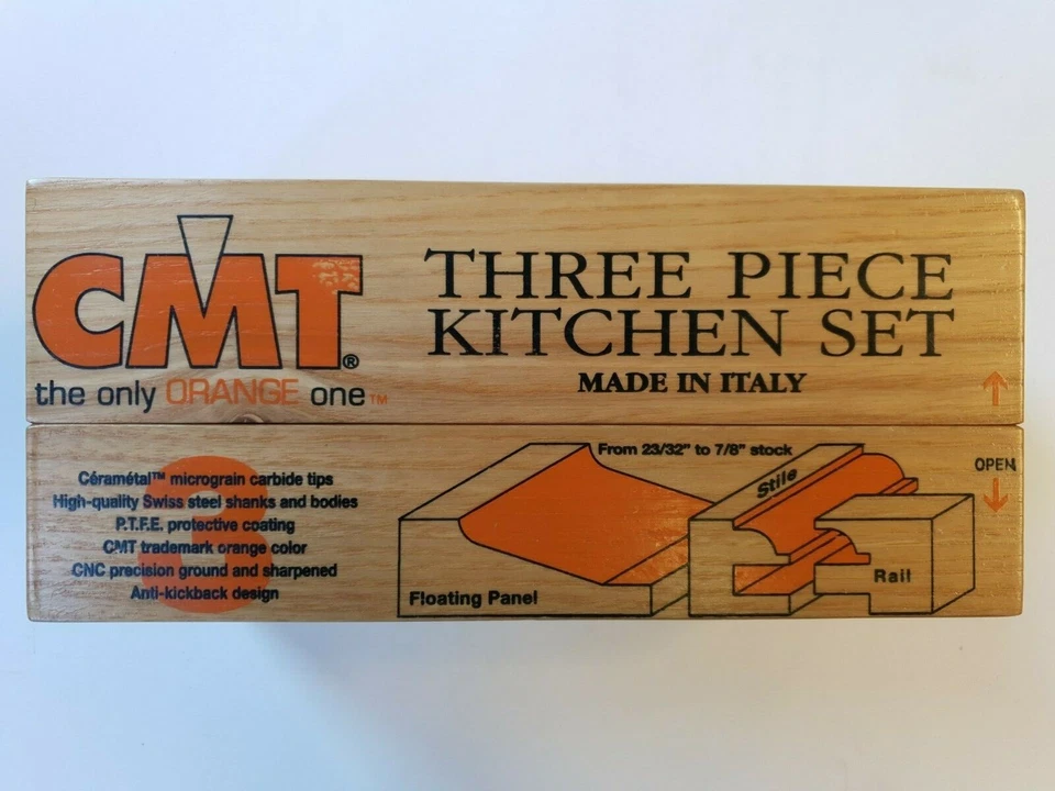SET TRE FRESE PER ANTINE CMT cod 900.514.11 - d 12 mm - CMT - IN COFANETTO LEGNO - Immagine 3 di 4