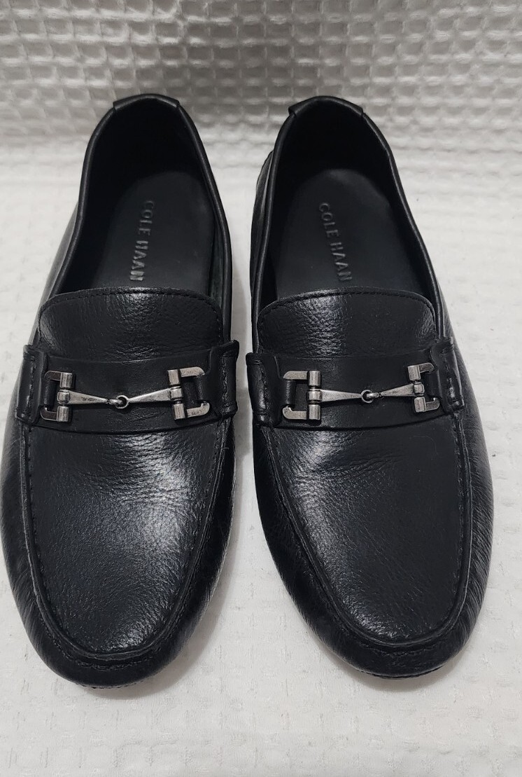 Cole Haan Men 7M Loafers Black Tumbled Leather | eBay display picture 2