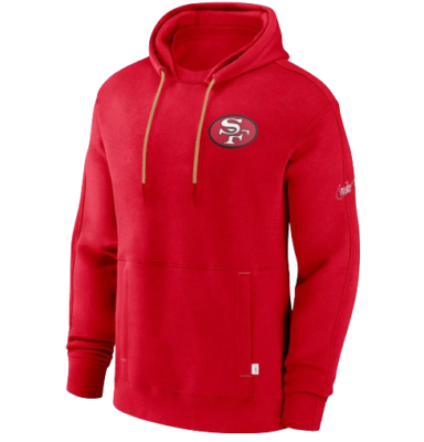 Nike San Francisco 49ers Nike Fleece Rewind Hoodie - Mens Large