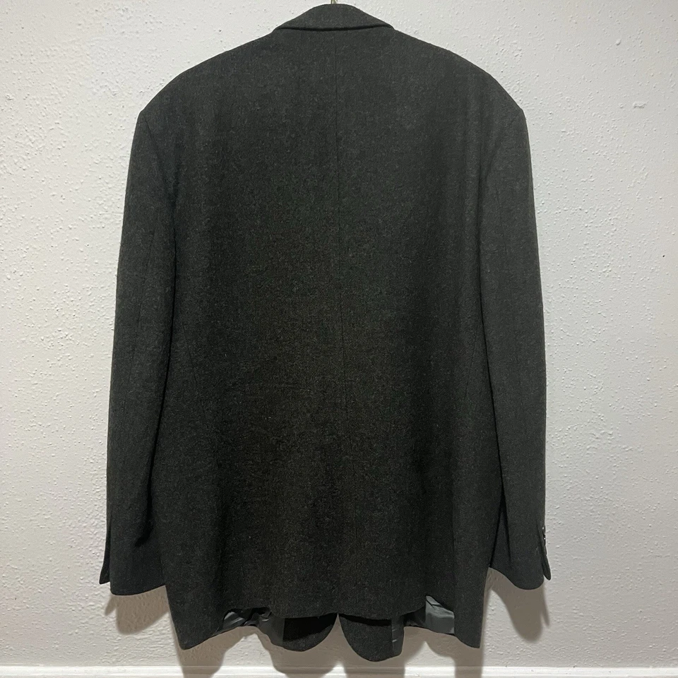 Blazer de colección Eddie Bauer para hombre 48L gris oscuro lana de cordero abrigo deportivo chaqueta Foto 2 de 4