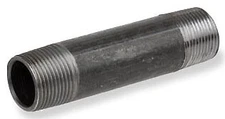 Smith-Cooper 1" X 11" MPT X MPT Schedule 40 Black Welded Steel Nipple