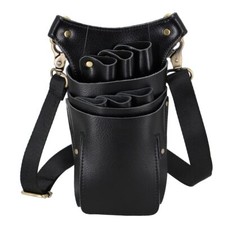 Hairdressing Scissor Pouch Belt Real Leather Salon Barber Hairdresser Shears ...