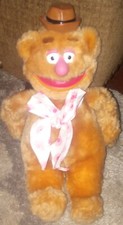 Vintage Jim Henson Muppets Fozzie Bear Plush Doll 1989 Direct Connect Intl NEW