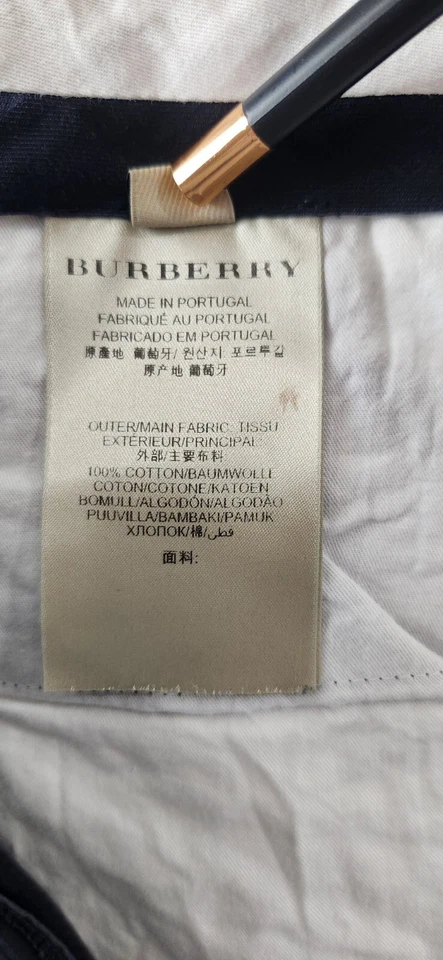 Брюки Burberry London серые китайские прямые штанины 100% хлопок мужские размер 48 (14) - Изображение 3 из 4