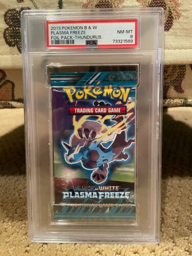 POKÉMON BLACK & WHITE PLASMA FREEZE BOOSTER PACK (2013) PSA GRADED 8 NM (POP 3)