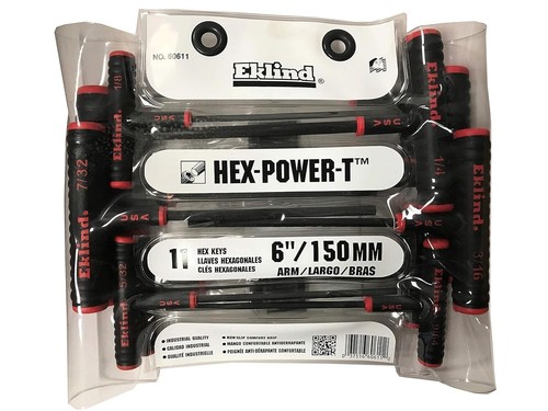 Ultimate T-Handle Hex Key Set - 11pc SAE Inch Wrenches with Color-Coded Sizes - Picture 4 of 9