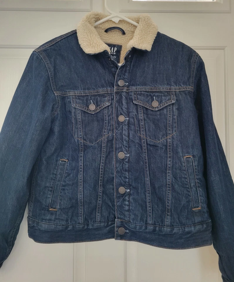 Gap Kids Girls Trucker Denim Jean Jacket Blue SZ/XXL Regular  - Image 2 of 4