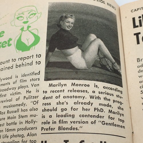 1951 Capitol News Hollywood Magazin Marilyn Monroe Dean Martin Judy Garland - Bild 4 von 10