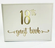 18th Birthday Guest Book Signing Signature Memories Keepsake Book Birthday Gift