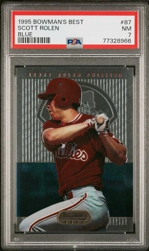 1995 Bowman's Best Scott Rolen #87 - PSA 7 - HOF Rookie - Blue