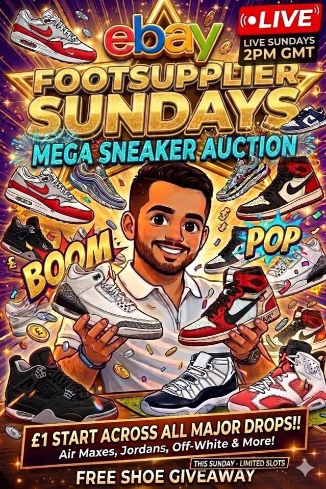 Footsupplier Sundays: £1 Starts! Jordans,Air Max, P6000s