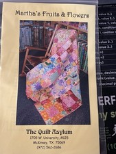 Marthas Fruits & Flowers Quilt Pattern New In...