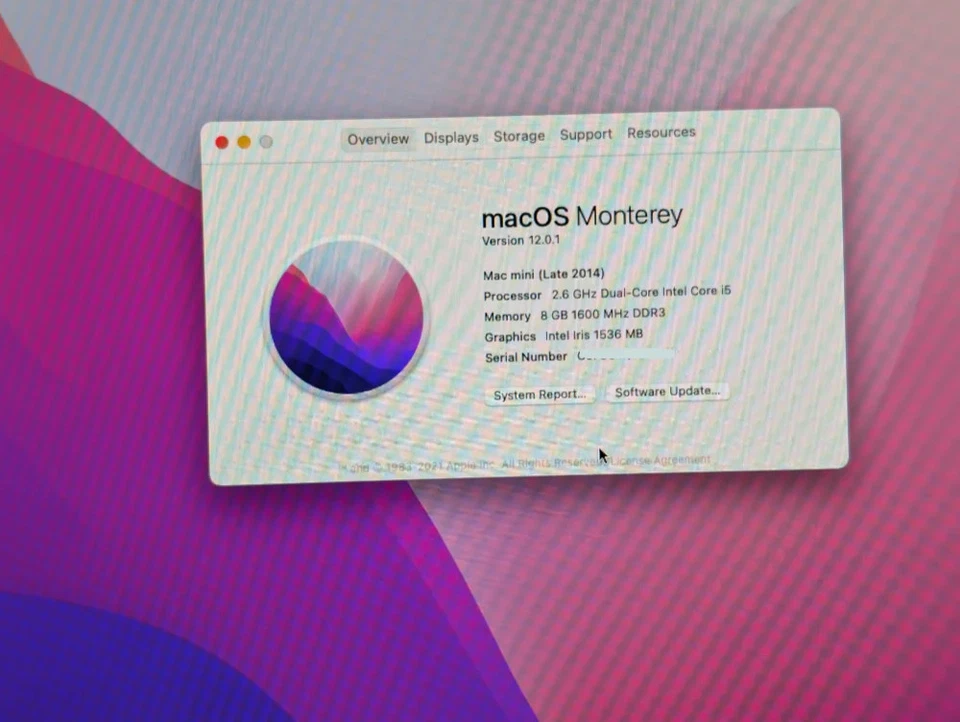 Apple Mac mini A1347 late 2014 i5-4278U 8GB RAM 1TB HDD  - - Image 3 of 4