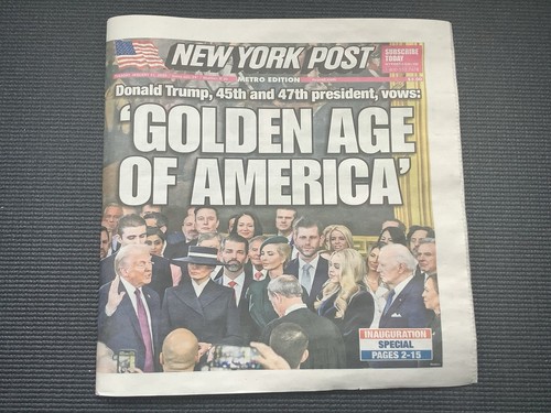 Donald Trump Inauguration Special New York Post January 21 2025 ๐ - Picture 2 of 9