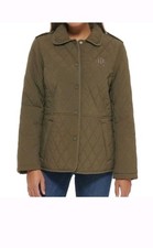 Tommy Hilfiger Ladies' Quilted Jacket NWT, dark green