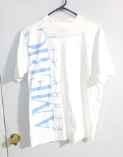 Vintage 1990s America by Perry Ellis Graphic T-Shirt Made in America Size Medium