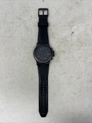 Michael Kors MK-8152 Dylan Black Silicone Band Chronograph Men's Watch (243)