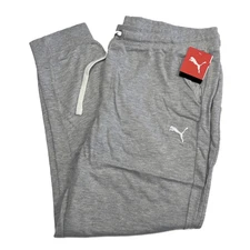 Mens PUMA Joggers 1X Lounge Pants Jogger Sweatpants GRAY NWT