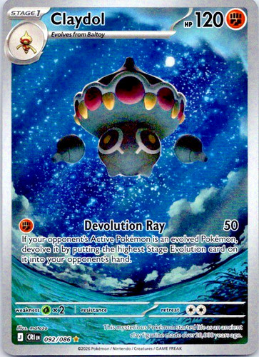 Claydol 92/086 Illustration Rare Chaos Rising Pokemon TCG Cards Near MINT 💎