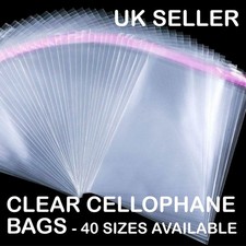 Clear Cellophane Sweet Gift Cello Display Bags Crafts Cards OPP Bag Large Small