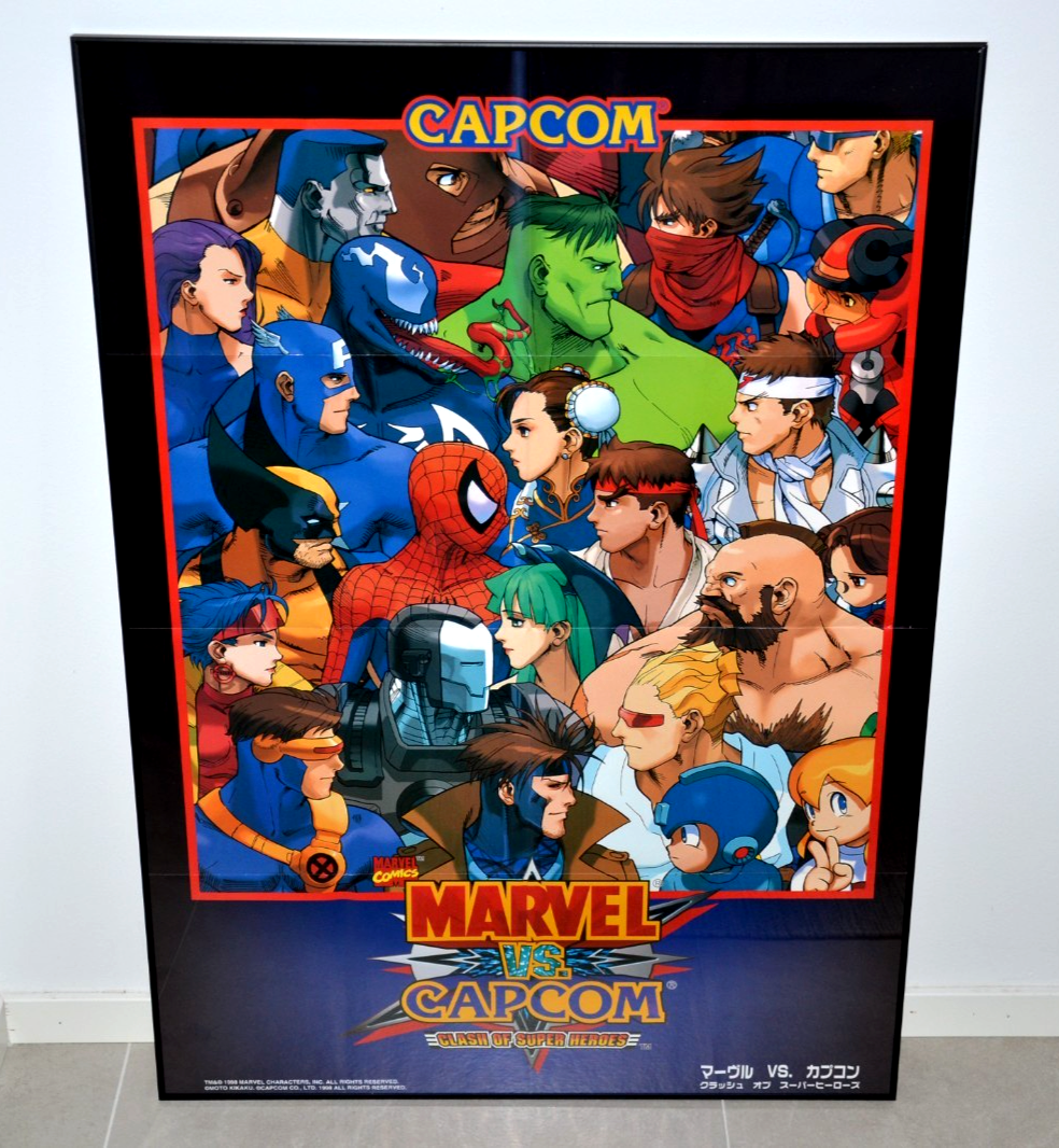 MARVEL VS CAPCOM マーヴル vs カプコン B1　ポスター Marvel VS Capcom : Clash of Super Heroes - Arcade B1 poster