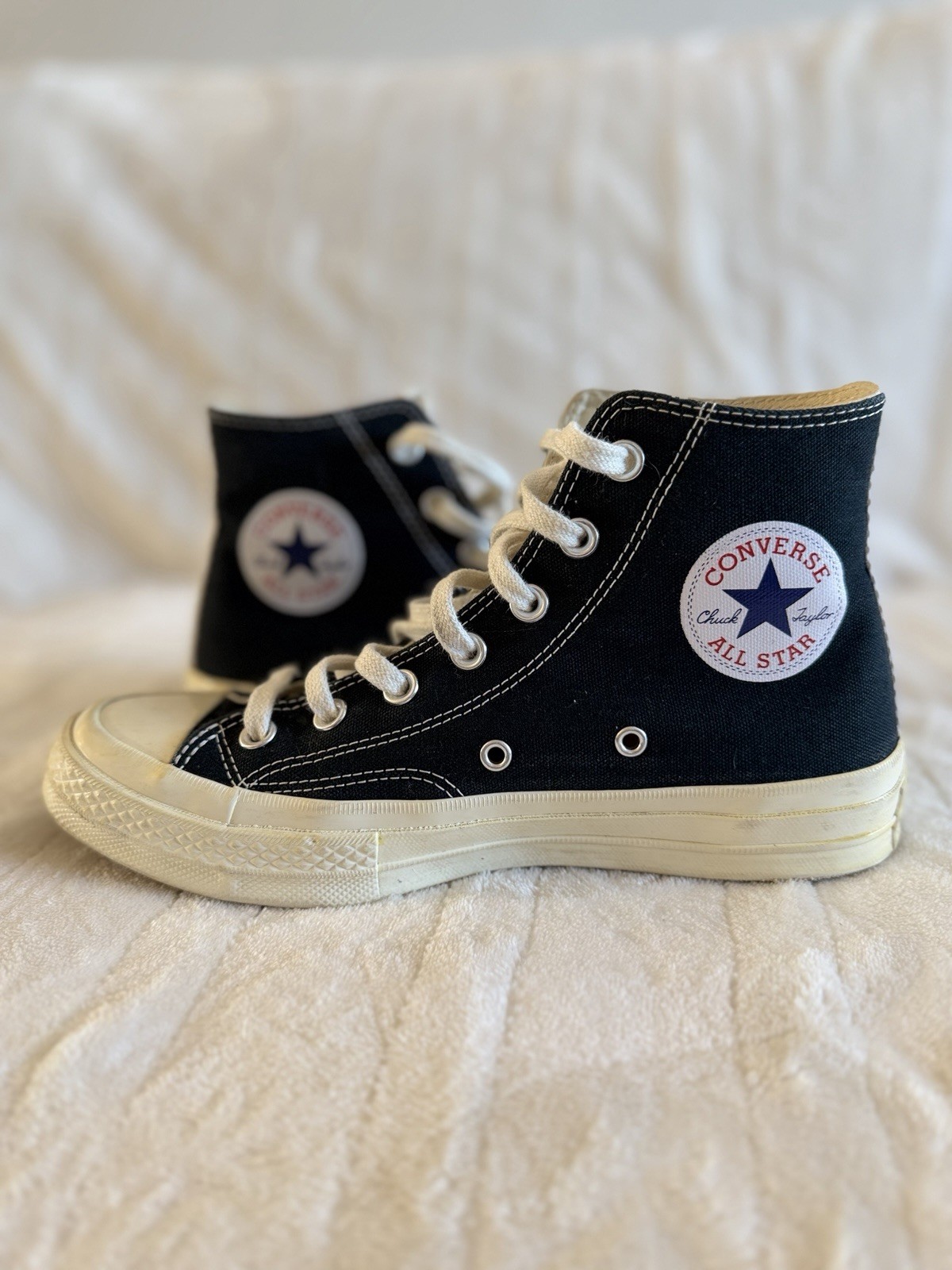 Size 6 -Converse Chuck Taylor All Star High x Comme des Garcons Play 2015 thumbnail 2