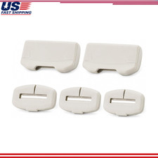 5-pc Beige Silicone Seat Belt Buckle Covers Standard Buckles 2 Front 3 Rear 5-pc Beige Silicone Seat Belt Buckle Covers Standard Buckles 2 Front 3 Rear