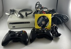 Microsoft Xbox 360 Bundle 60GB Console Controllers Headphones Star Trek TESTED