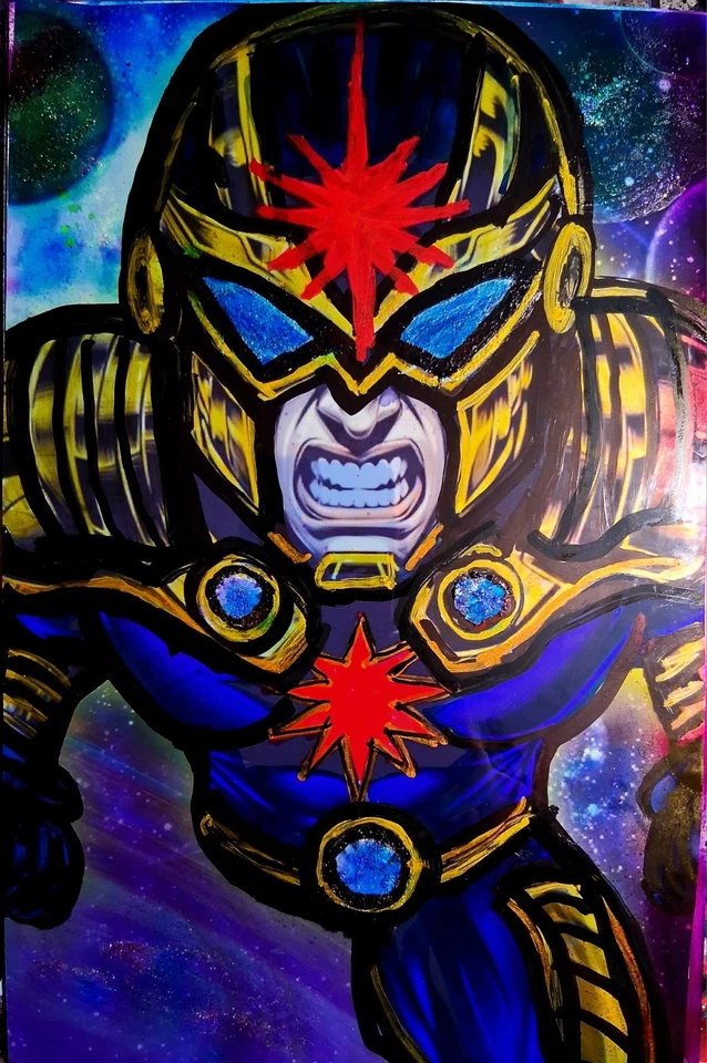 Ultimates #1 Blank Sketch Variant – Galactus/Nova BossKong Double Cover Original - Image 3 of 3