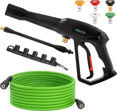 #ad PWACCS Pressure Washer Gun and Hose Kit 25 FT Power Washer Hose with Replacemen $74.60