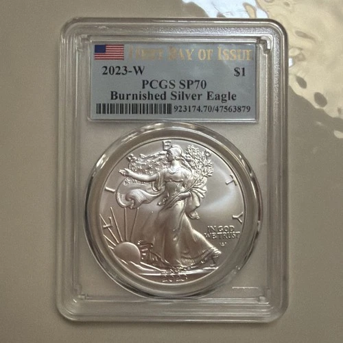 PCGS 2023-W SP70 Burnished American Silver Eagle 🇺🇸