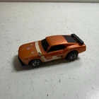 Vintage 1969 Hot Wheels Sizzlers Ford Mustang Boss 302 Orange Black Kids Toy Car