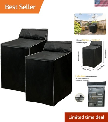 #ad Portable 2 Pack Zipper Washer Covers Dustproof amp; Waterproof Protection $63.44