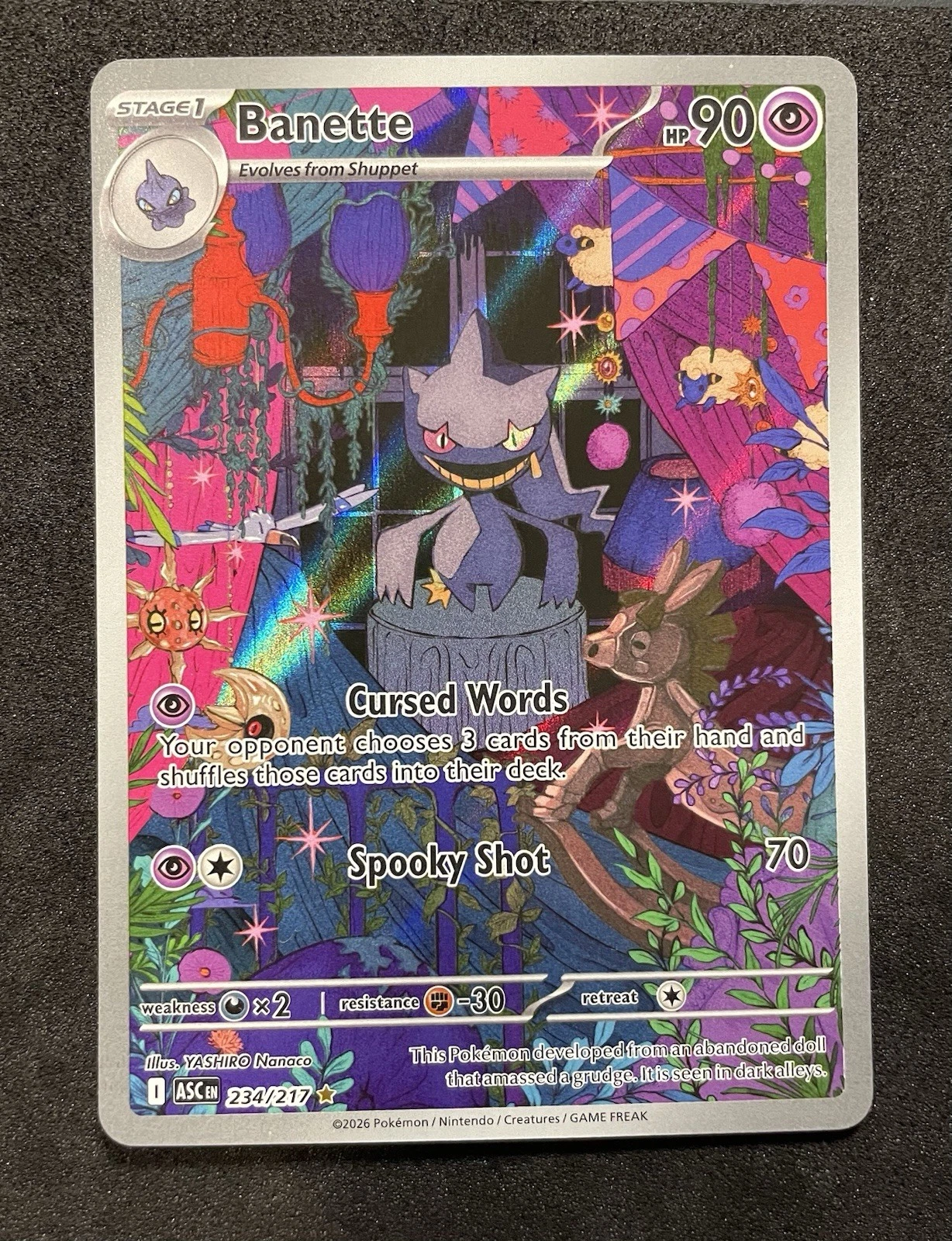 Pokémon TCG Banette Ascended Heroes 234/217 Illustration Rare