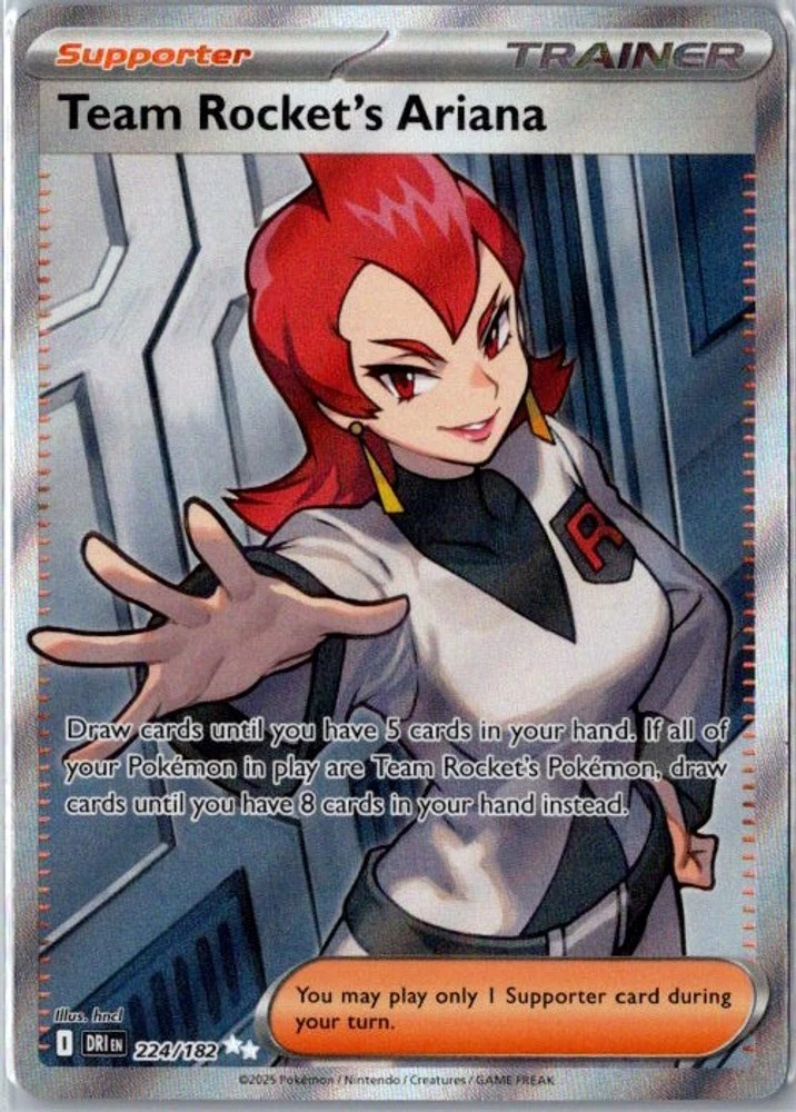 ari pokemon card Team Rocket's Ariana SAR SR set 119 128/098 sv10 Glory Team Rocket's Ariana Pokmon TCG