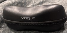 Vogue Eyeglasses Sunglasses Black Zipper Shell Protective Case