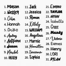 Custom Text Vinyl Lettering Sticker Decal Personalized -ANY TEXT - ANY NAME -