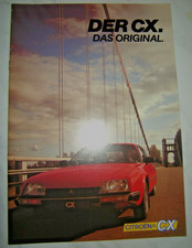 Prospekt Citroen CX 20 Pallas 25 Gti Prestige TRI Break 32 S. - Das Original