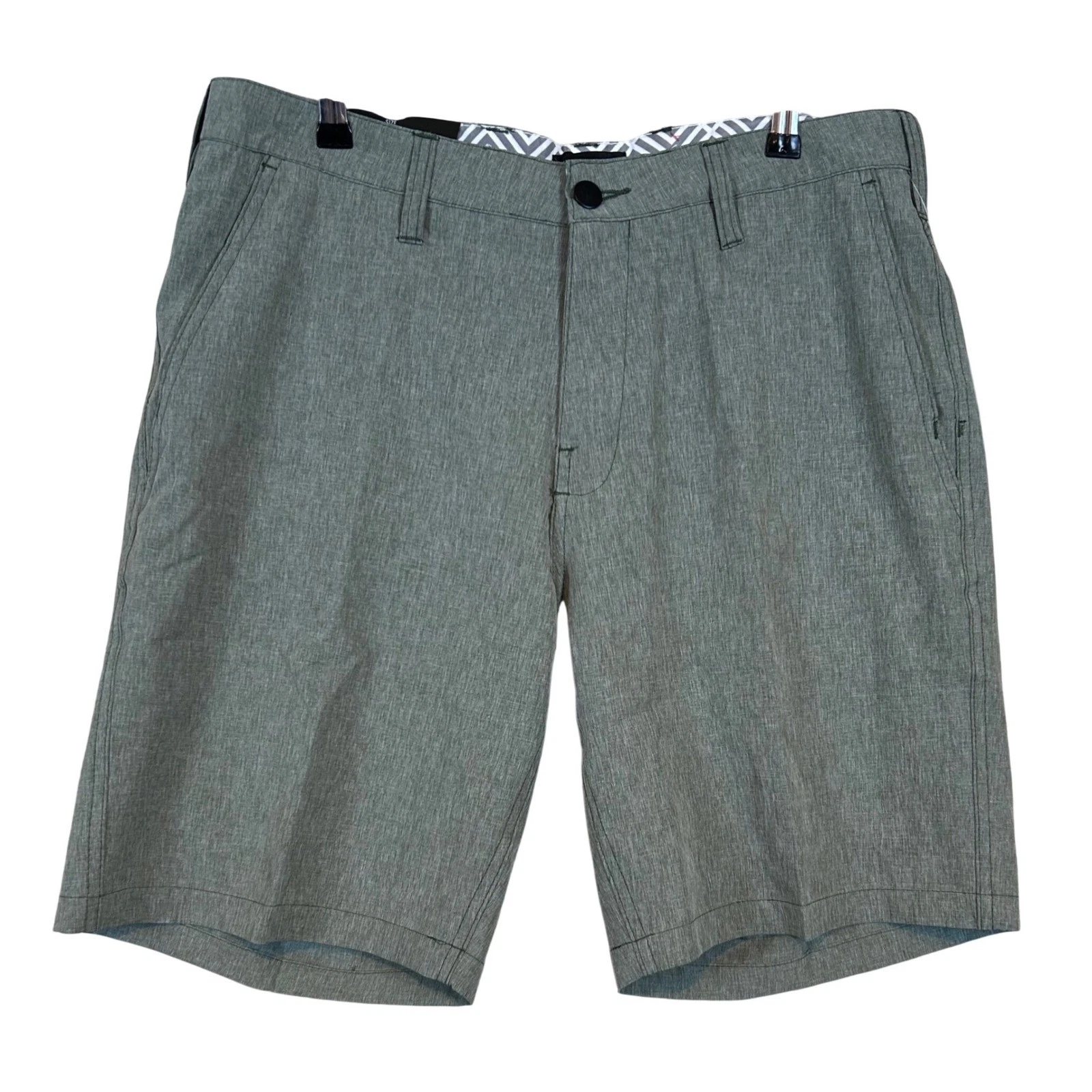 NWT Trunks Beachwear Mens Army Green Hybrid Shorts 32 Multi-Functional Gorpcore